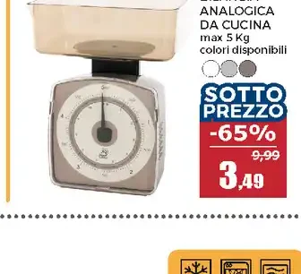 Bilancia analogica da cucina