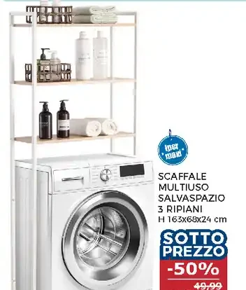 Scaffale multiuso salvaspazio