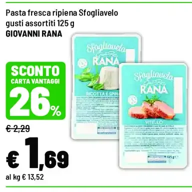 Pasta fresca ripiena Sfogliavelo gusti assortiti