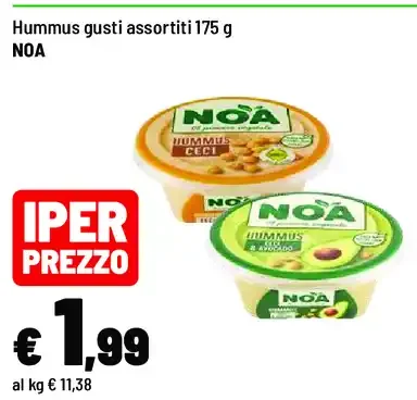 Hummus gusti assortiti