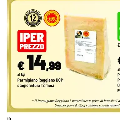 Parmigiano Reggiano DOP stagionato