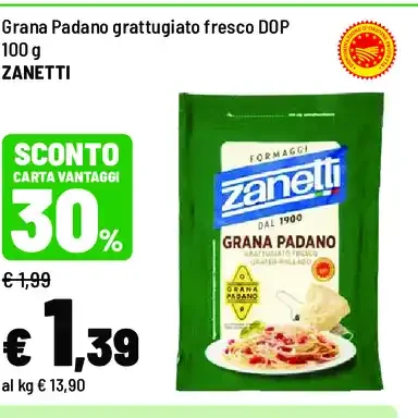 Grana Padano grattugiato fresco DOP