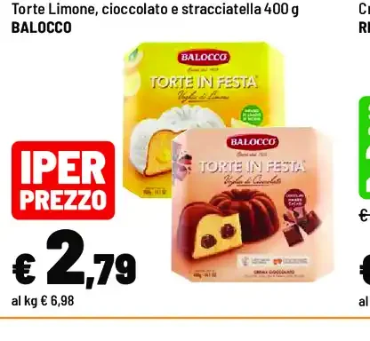 Torte Limone, cioccolato e stracciatella