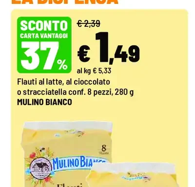 Flauti al latte, al cioccolato o stracciatella