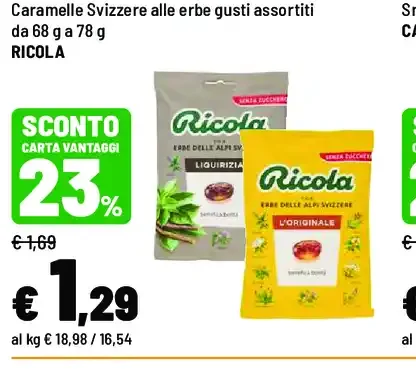 Caramelle svizzere alle erbe