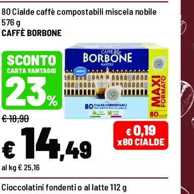Cialde caffè compostabili miscela nobile