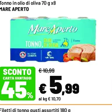 Tonno in olio di oliva