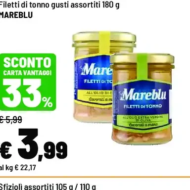 Filetti di tonno gusti assortiti