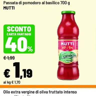 Passata di pomodoro al basilico