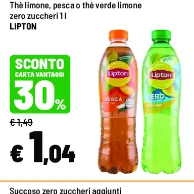 Tè al limone, pesca o tè verde