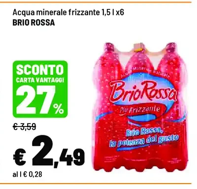 Acqua minerale frizzante
