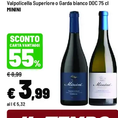 Valpolicella Superiore o Garda bianco DOC
