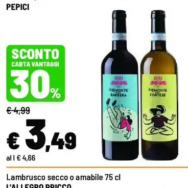 Barbera, Dolcetto o Cortese DOC