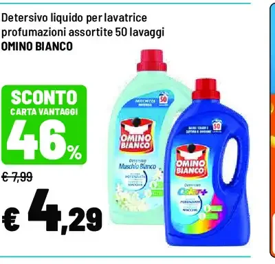 Detersivo liquido per lavatrice Omino Bianco