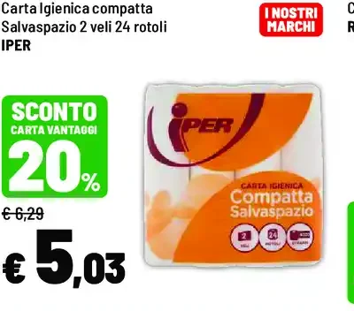 Carta igienica compatta Iper