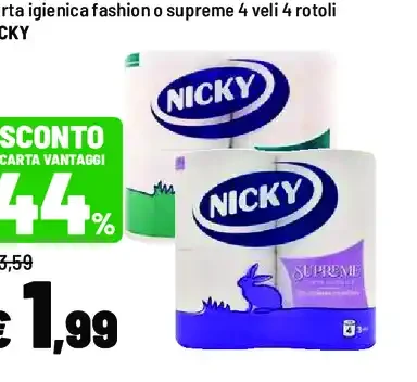 Carta igienica fashion Nicky