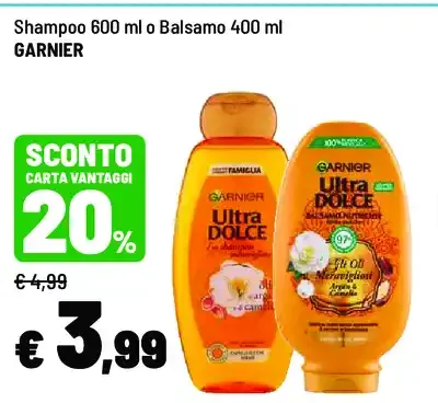 Shampoo o balsamo Garnier