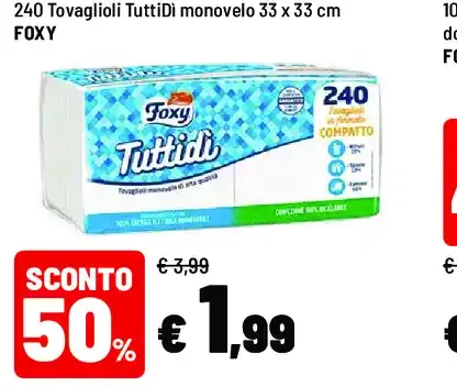 Tovaglioli TuttiDi monovelo