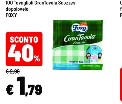 Tovaglioli GranTavola Scozzesi