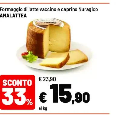 Formaggio di latte vaccino e caprino Nuragico