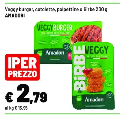 Veggy burger, cotolette, polpette o Birbe