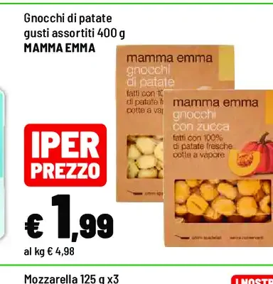 Gnocchi di patate gusti assortiti