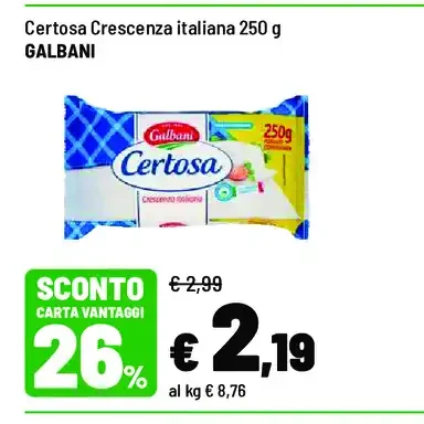 Certosa Crescenza italiana