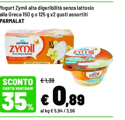 Yogurt Zymil alta digeribilità