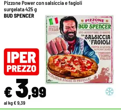 Pizzone Power con salsiccia e fagioli surgelata