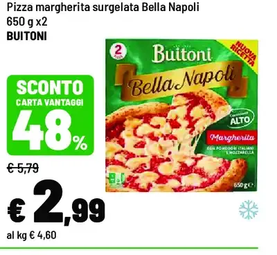 Pizza margherita surgelata Bella Napoli