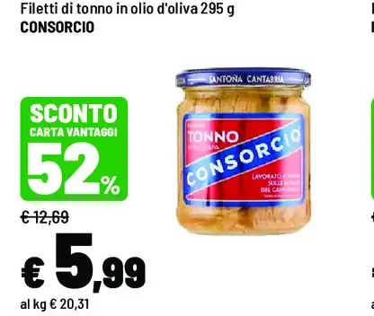 Filetti di tonno in olio d'oliva