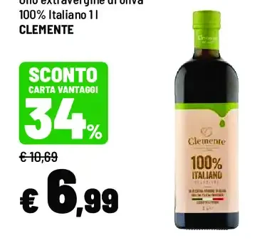 Olio extravergine di oliva 100% italiano
