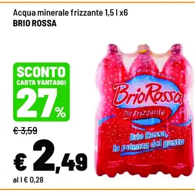 Acqua minerale frizzante