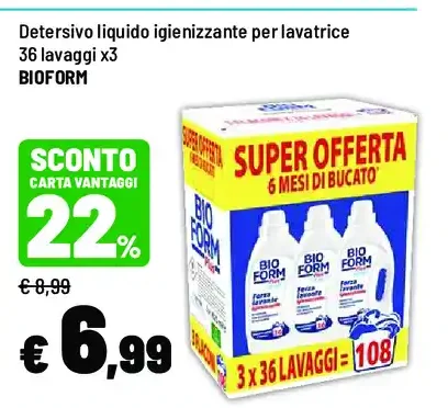 Detersivo igienizzante lavatrice