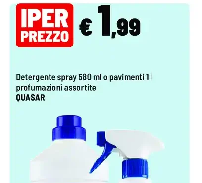 Detergente spray o pavimenti