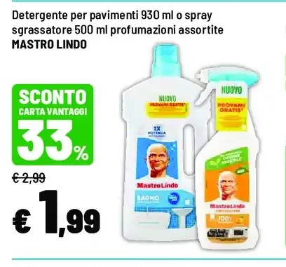 Detergente per pavimenti o sgrassatore