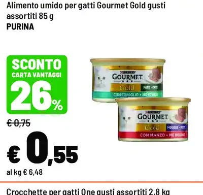 Alimento umido per gatti Gourmet Gold