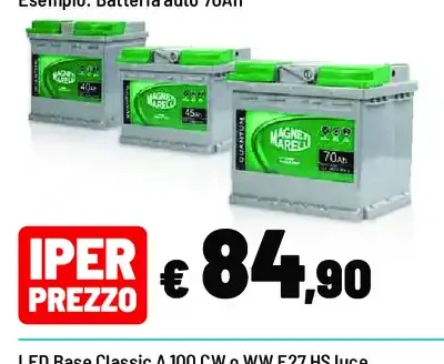 Batteria auto 70Ah