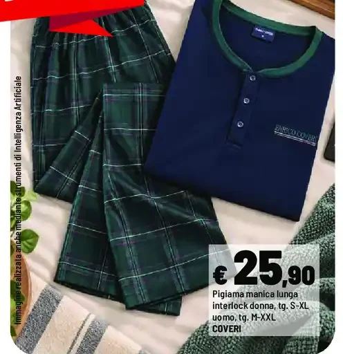 Pigiama manica lunga donna o uomo