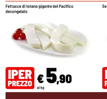 Fettuccia di totano gigante del Pacifico
