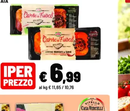 Costine con rosmarino o peperoncino, stinco a lenta cottura