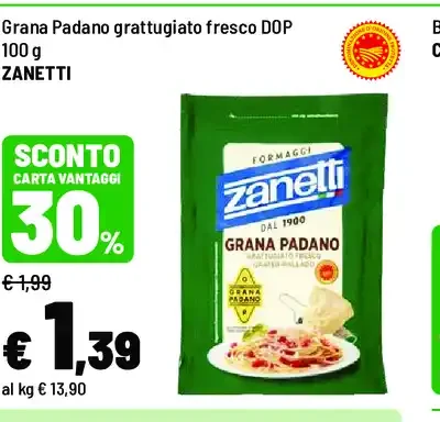 Grana Padano grattugiato fresco DOP