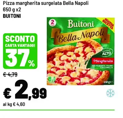 Pizza margherita surgelata