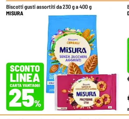 Biscotti assortiti MISURA