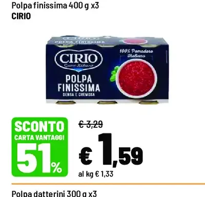 Polpa finissima