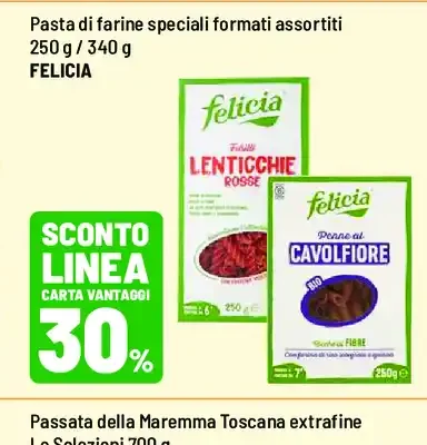 Pasta di farine speciali Felicia