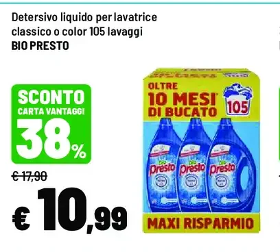 Detersivo liquido per lavatrice