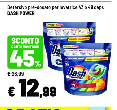 Detersivo pre-dosato per lavatrice