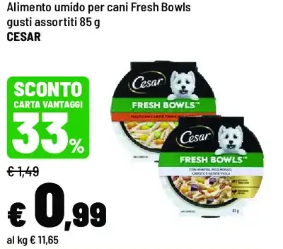 Alimento umido cani Cesar Fresh Bowls