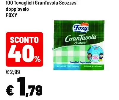 Tovaglioli GranTavola Scozzesi